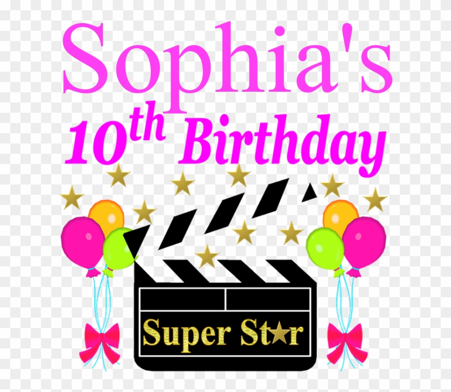 Personalized 10th T-shirt Clipart