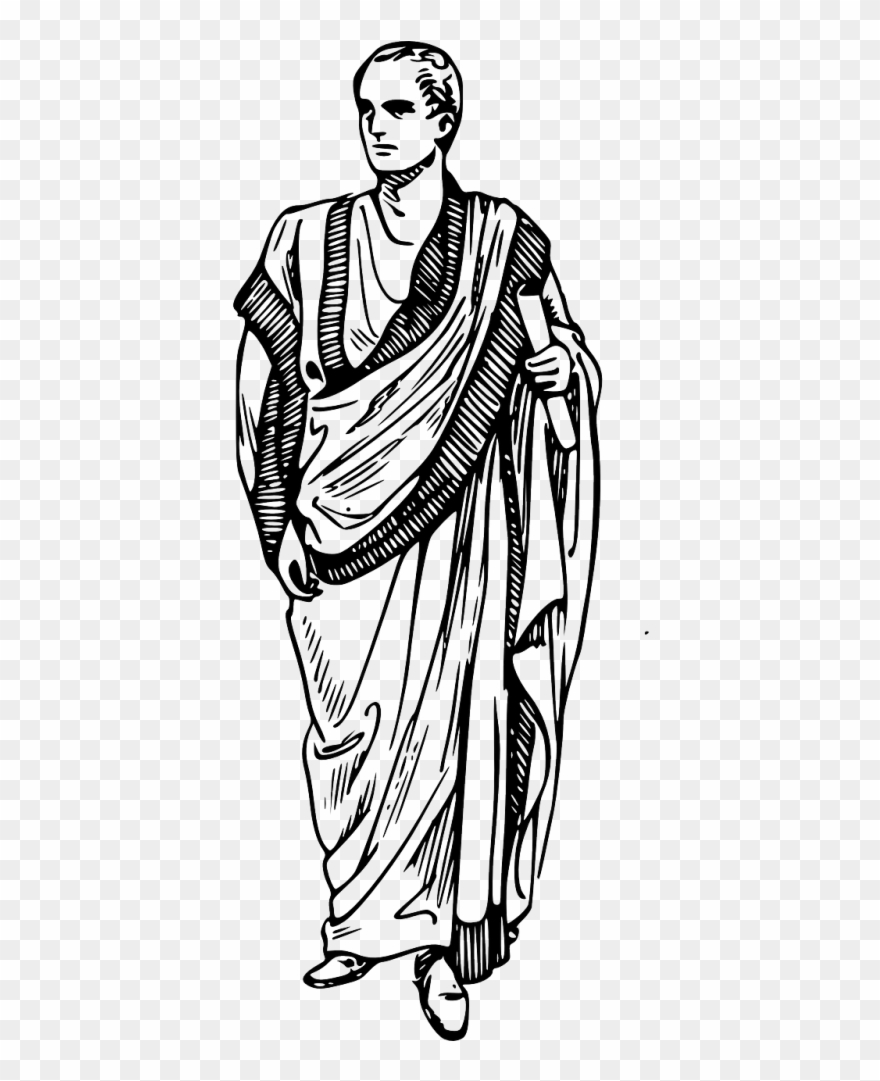 Drawing Cloaks Greece Ancient Clipart