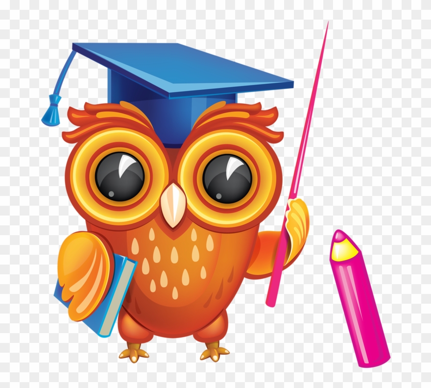Clipart Owl Graduate - Png Download