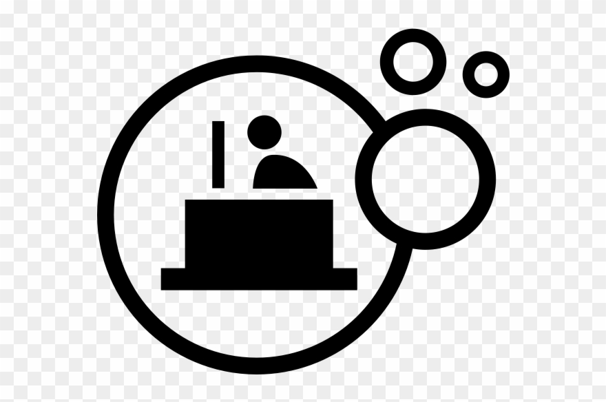 In A Bubble Rubber Stamp Clipart