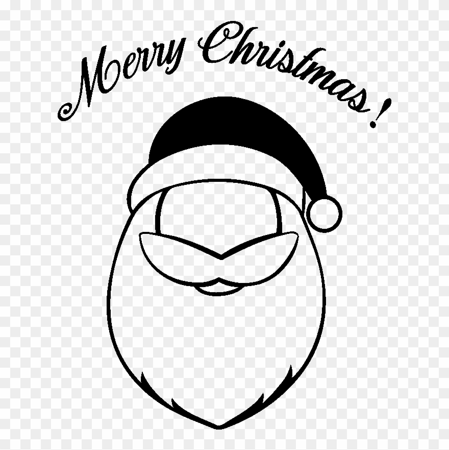 Sticker Noel Pere Noel Rigolo Merry Christmas Ambiance Clipart