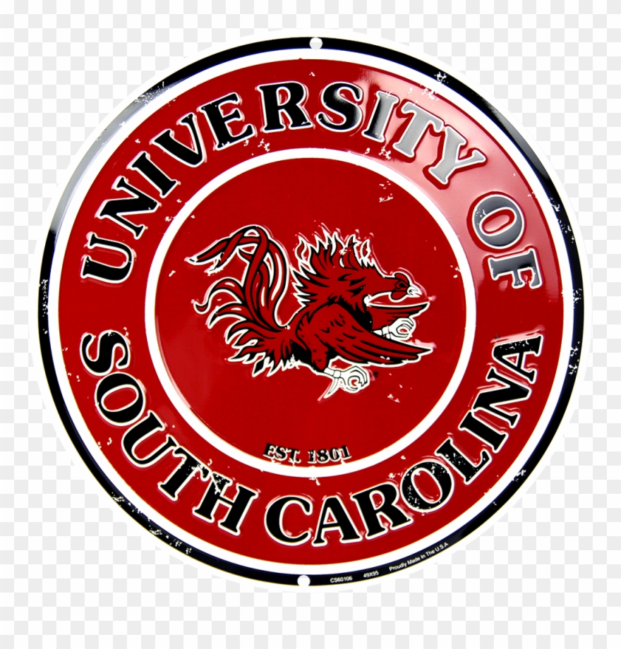 South Carolina Gamecocks Circle Sign Clipart
