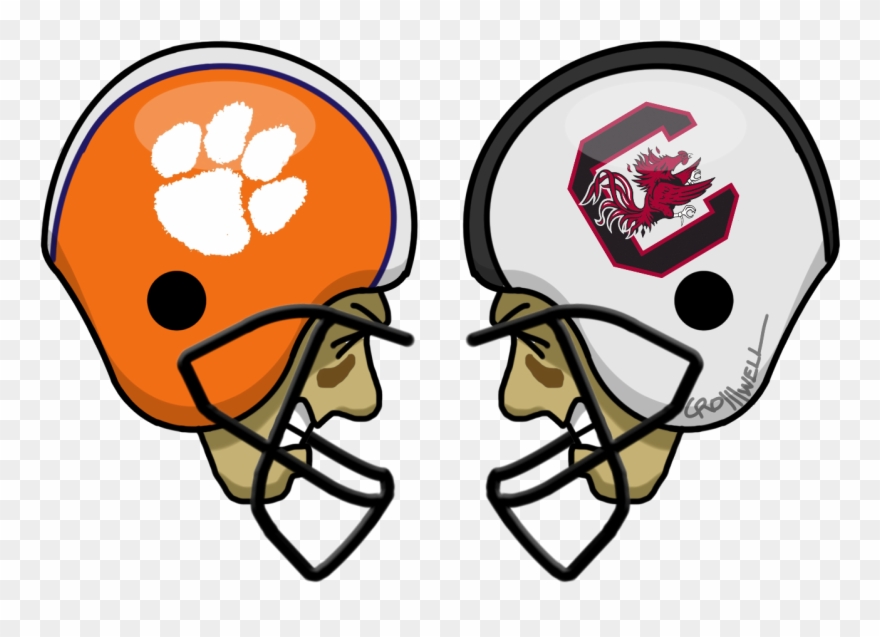 South Carolina Gamecocks Clemson Tigers Classic Football Clipart