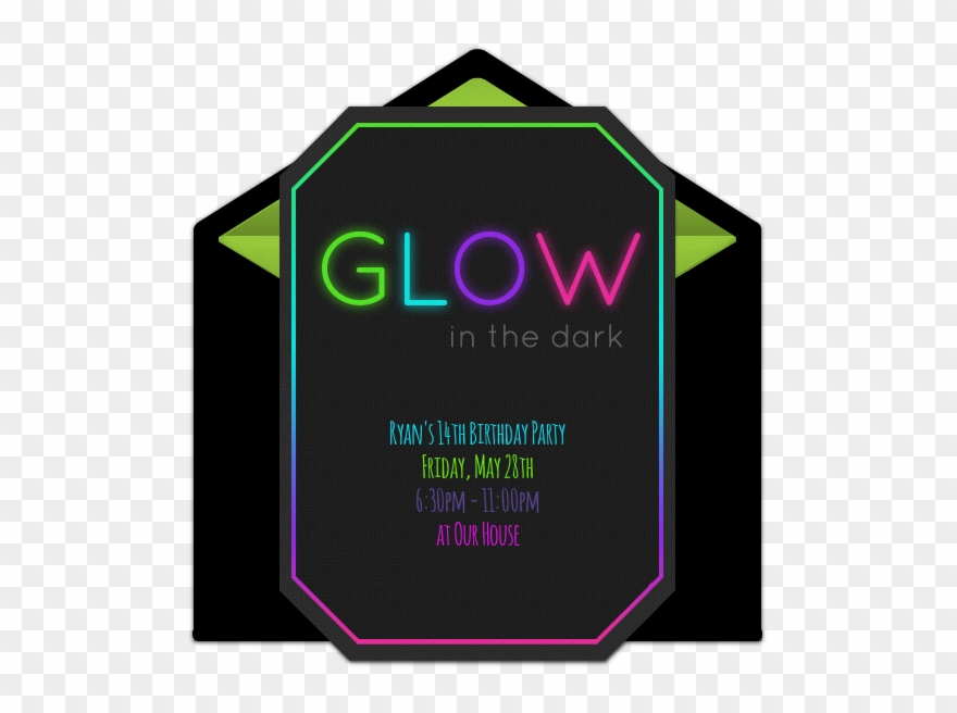 Free Glow In The Dark Online Invitation Clipart