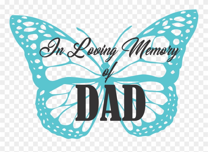 In Loving Memory Dad Blue Clipart