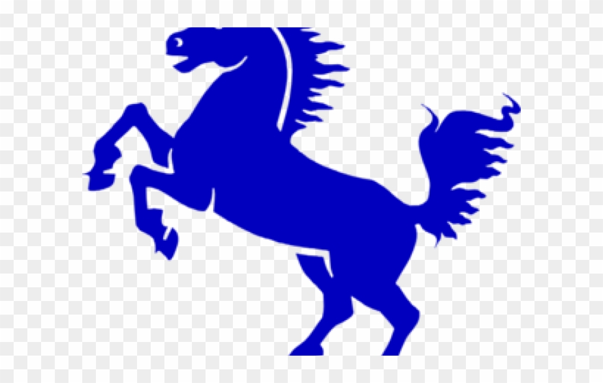 Stallion Clipart Blue - Png Download
