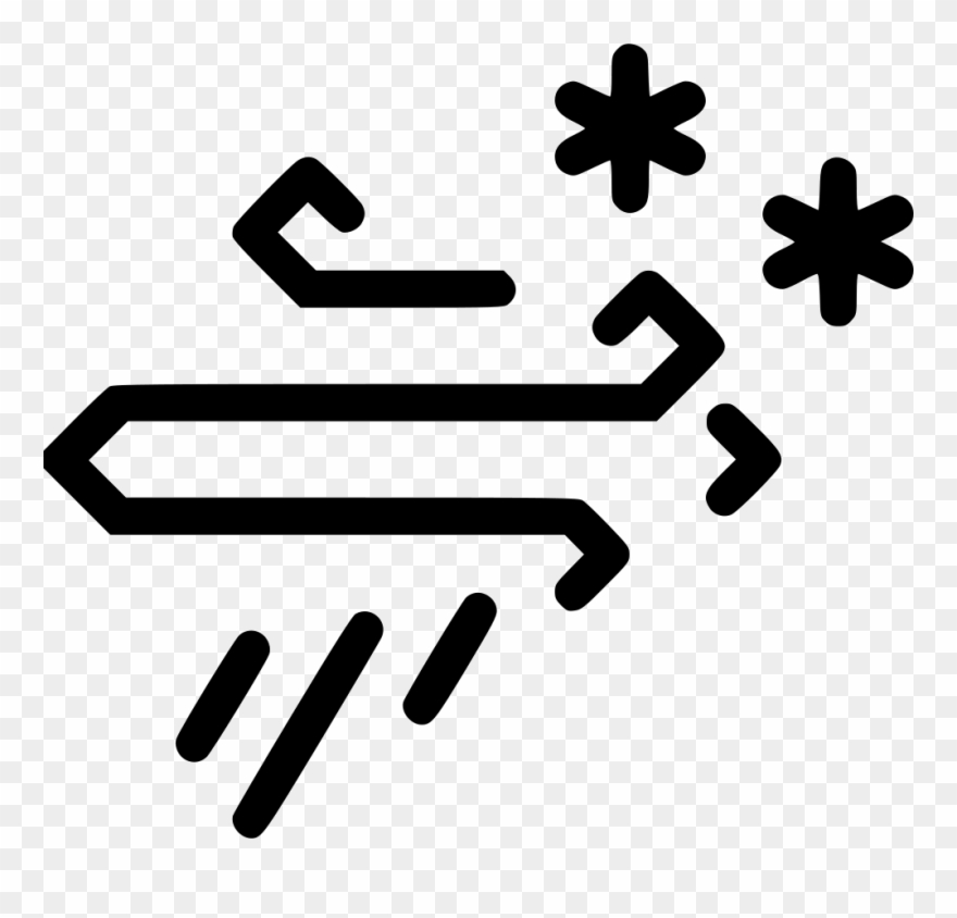 Snow Snowfall Storm Windy Wind Weather Svg Png Icon Clipart