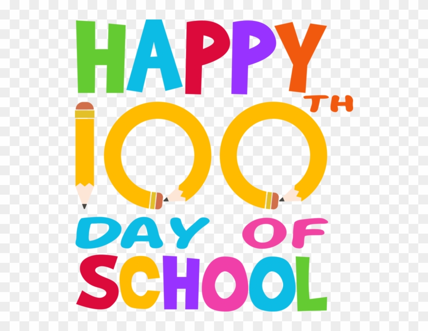 Happy 100th Day Of School Pencils Clipart