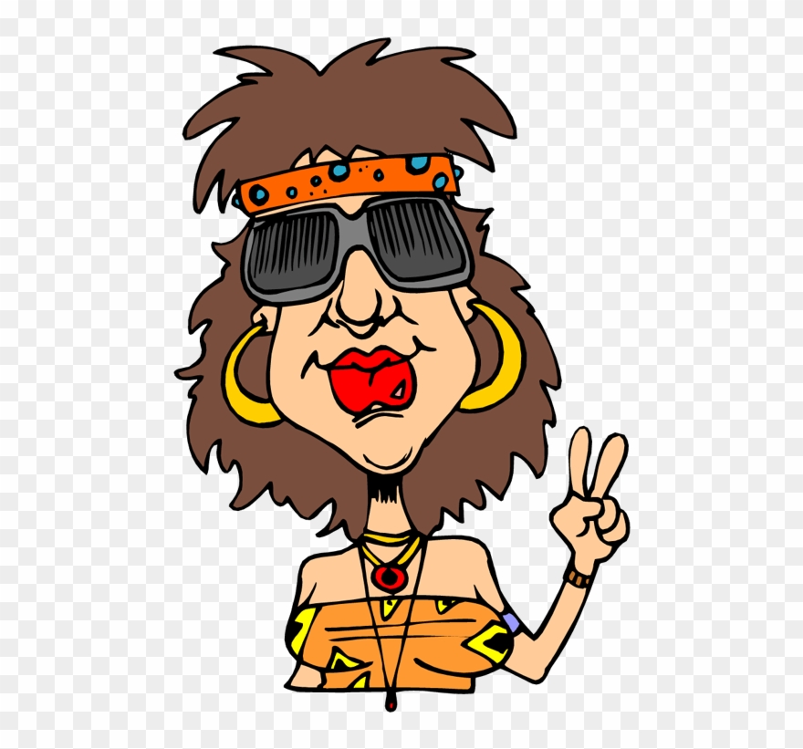 Hippie Woman Clipart - Png Download