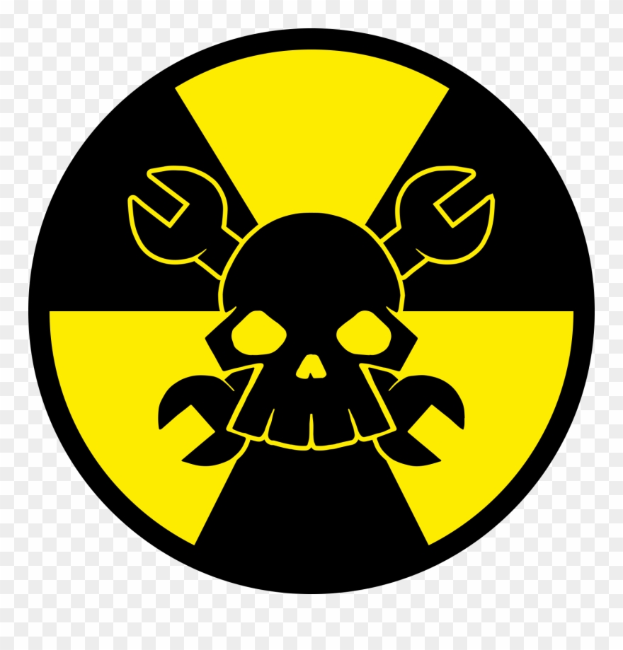 Clasic Skull And Monkeywrenches Logo W/text Clipart