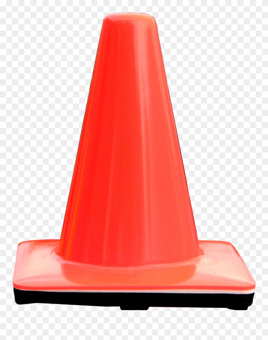 7" Orange Magnetic Traffic Cone Clipart