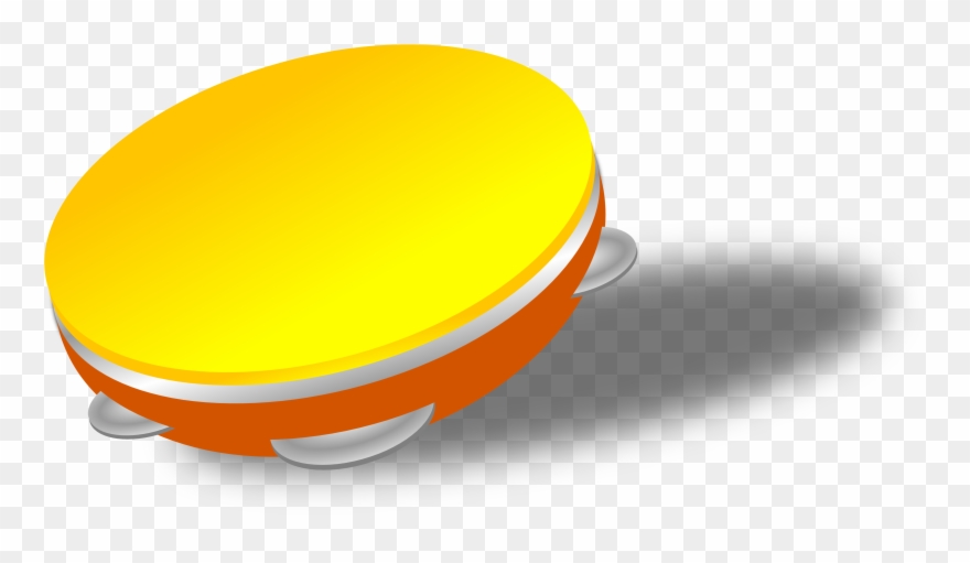 Free Tambourine Riq Clipart - Png Download