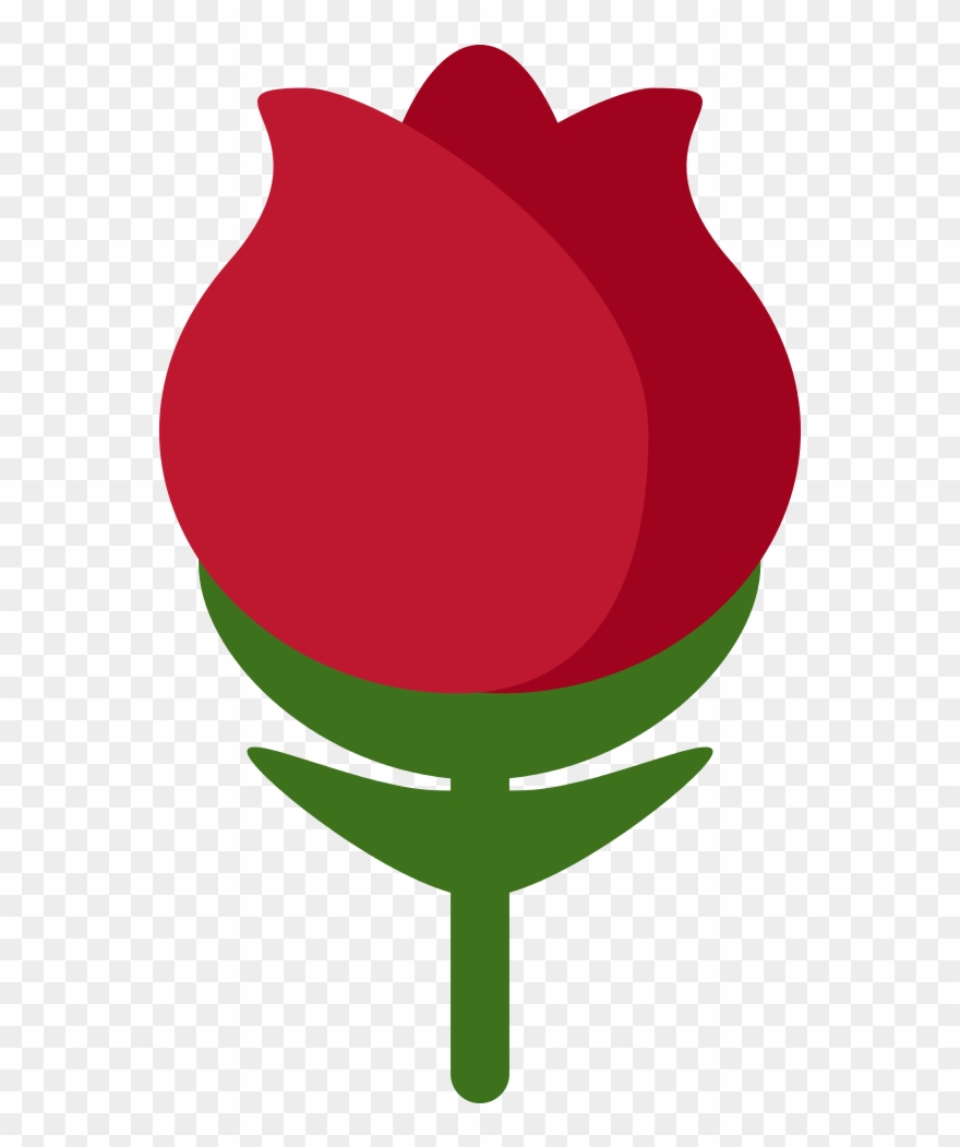 Falling Rose Emoji Clipart