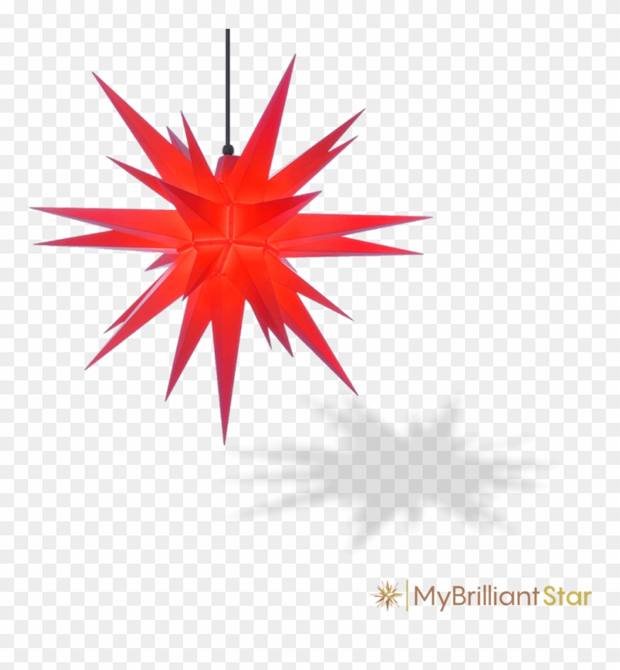 Original Herrnhut Plastic Star, Red, ~ 70 Cm / 27 Inch Clipart