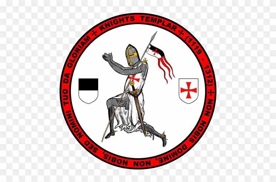 Knights Templar Kneeling Seal Shirt2 Clipart