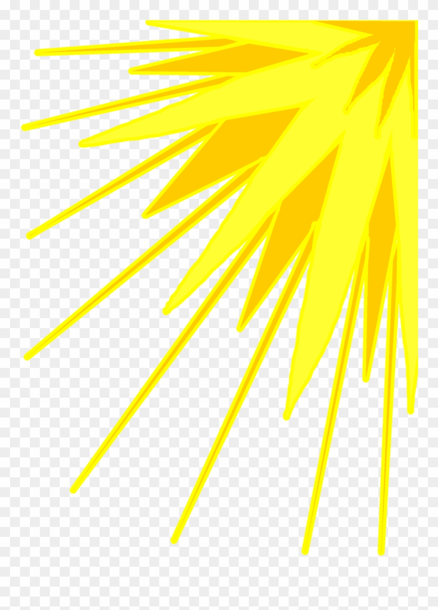 Yellow Sun Rays Png Clipart