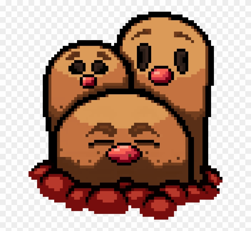 Dugtrio Polyphemus From The Binding Of Pokemon Clipart