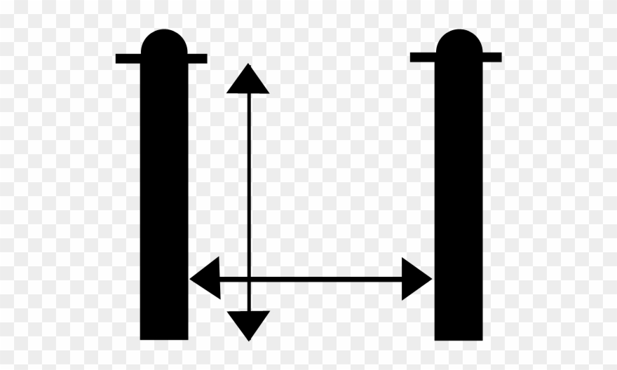 Wrought Iron Gate Measuring Guide Clipart
