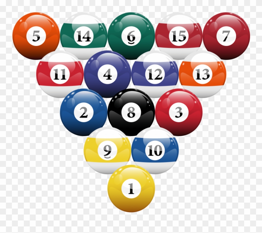 Download Racked Billiard Pool Balls Clipart Png Photo Transparent Png