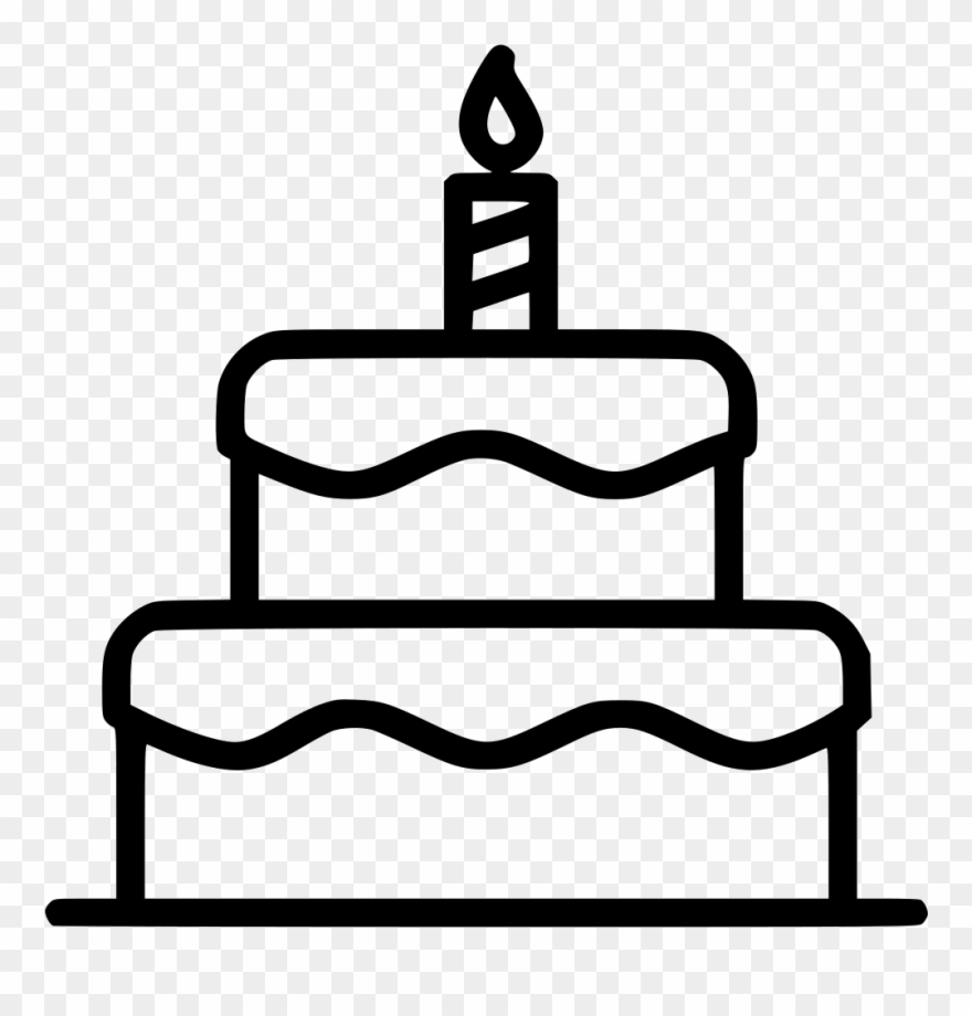 Cake Christmas Birthday Festival Celebration Candle Clipart