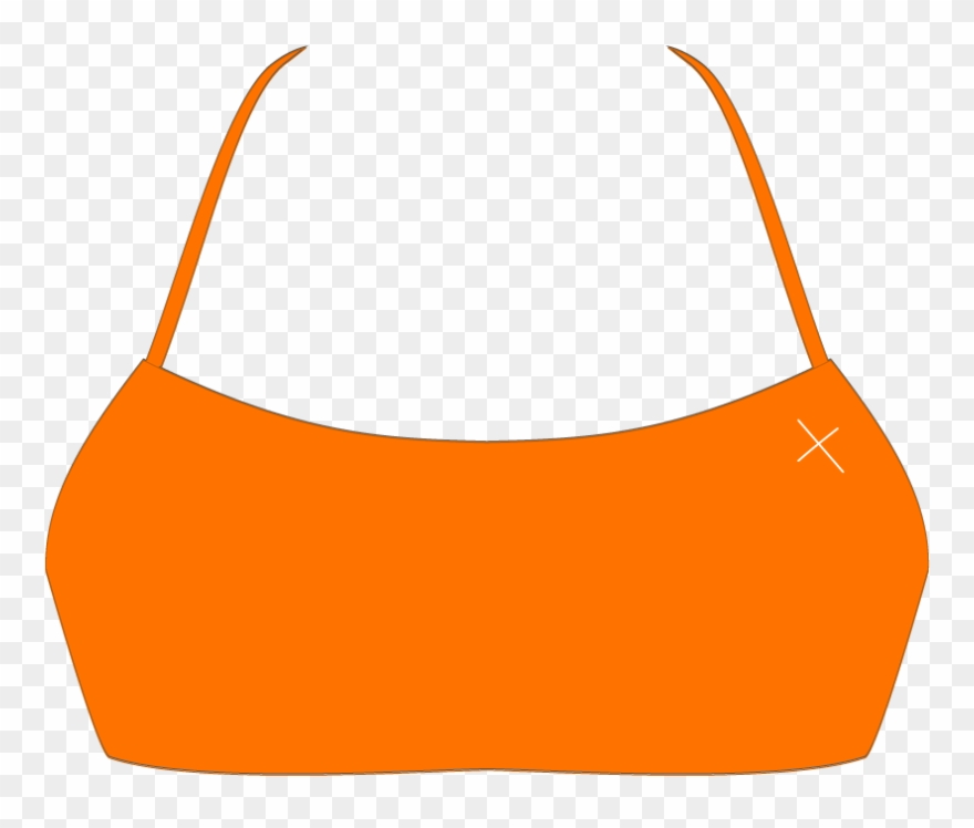 Wild Orange Halter Top Clipart