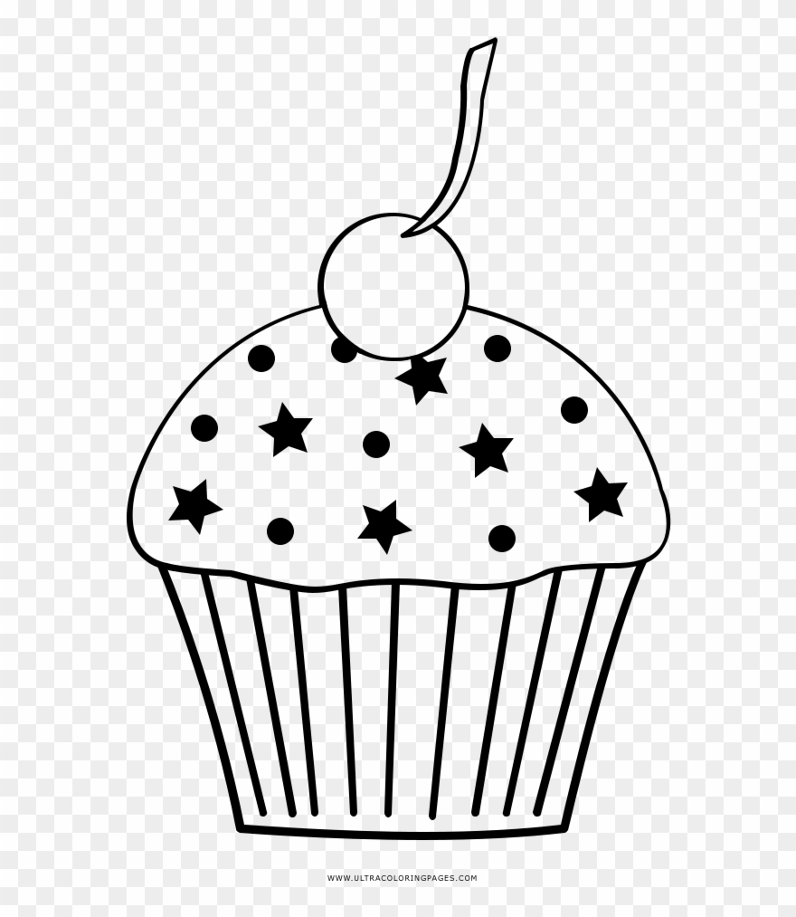 Cupcake Ausmalbilder Clipart