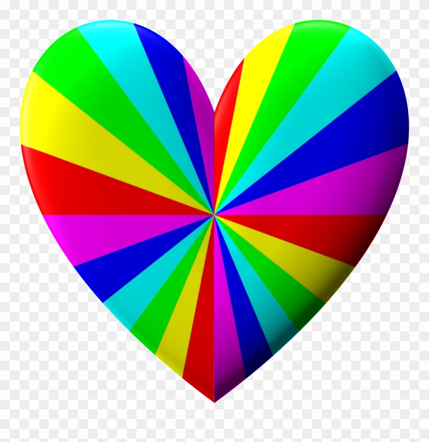Valentine, Καρδιά, Ουράνιο Τόξο, 3d, Αγάπη, Ειδύλλιο Clipart