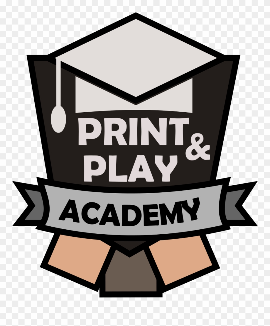 Print And Play Academy Logo Clipart