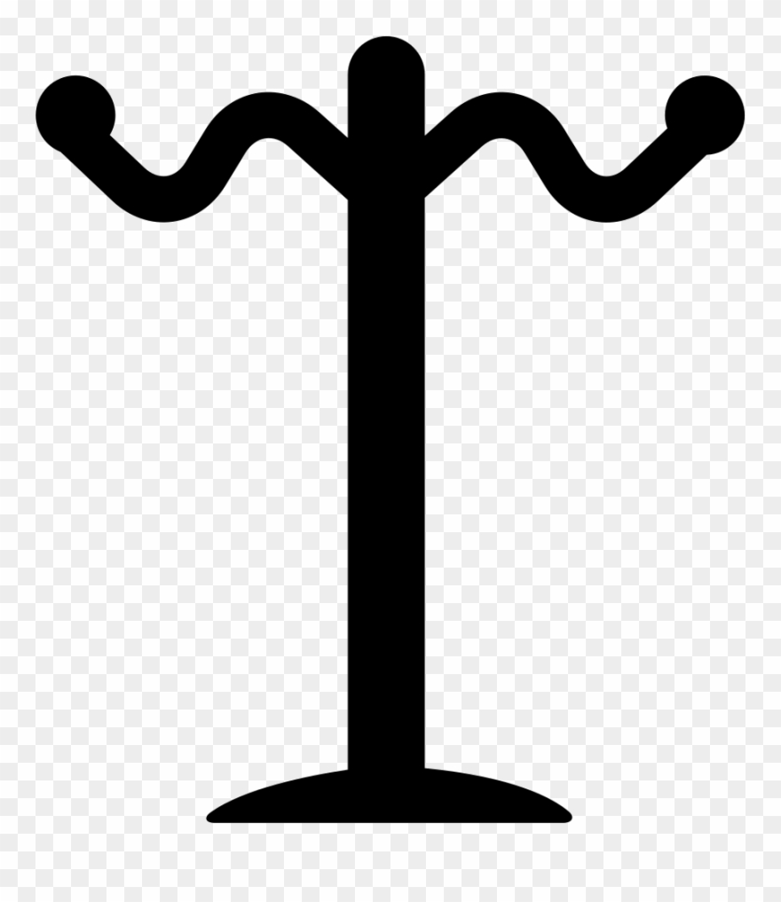 Rack Of Tall Thin Shape For Hanging Clothes Comments Clipart