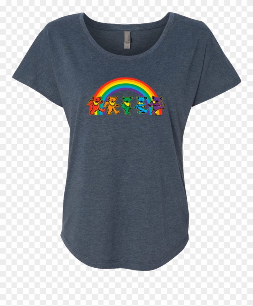 A Dark Grey Women's Dolman Tee, With Five Grateful Clipart