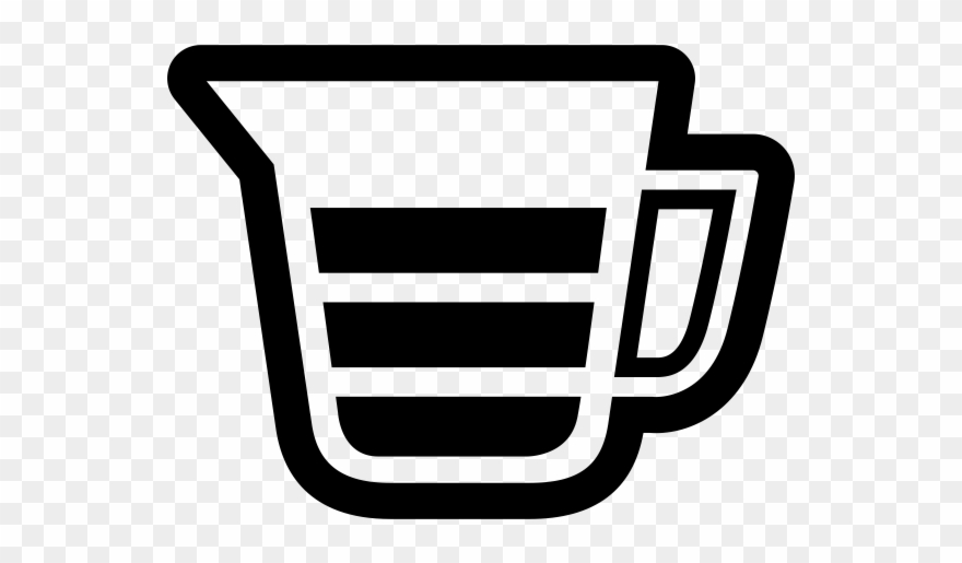 Measuring Cup Rubber Stamp Clipart