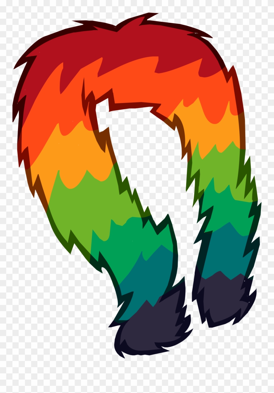 Rainbow Feather Boa Clipart