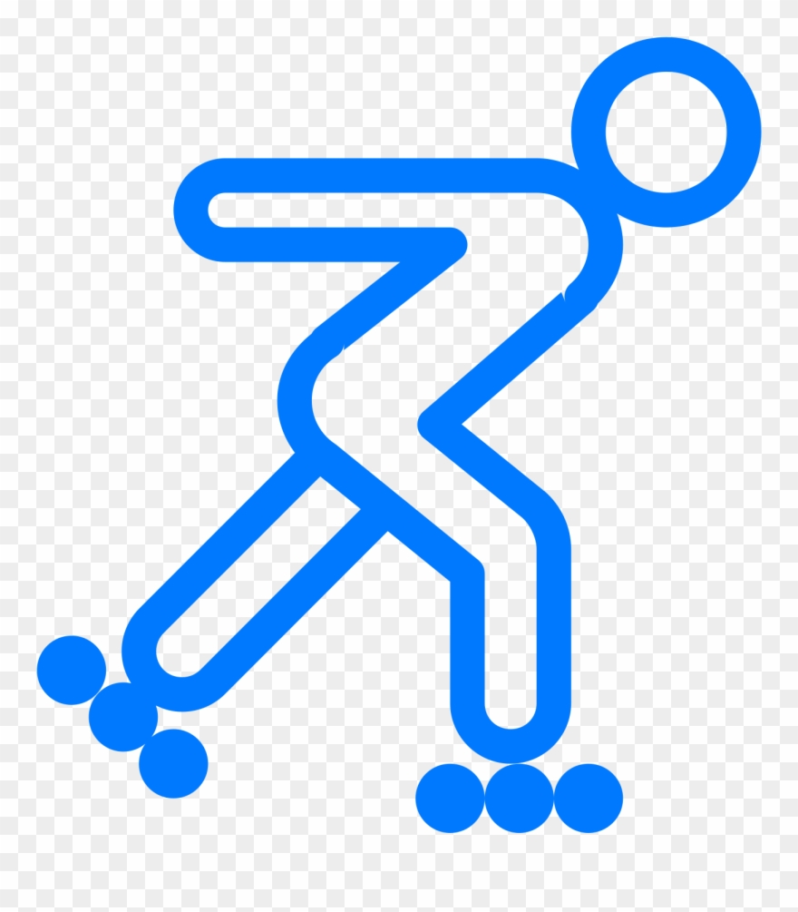 Roller Skating Icon Clipart