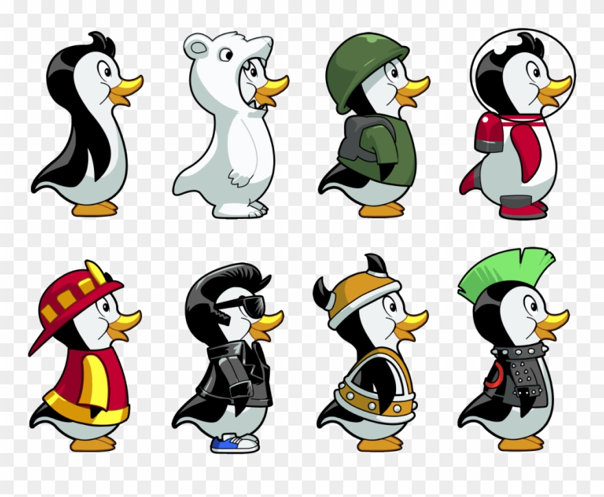 Some Of The Many New Penguin Skins Meant For The Graphical Clipart