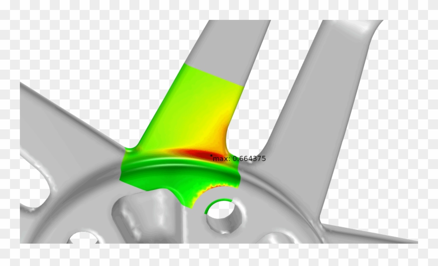 A Fatigue Analysis Of A Wheel Rim Model Clipart