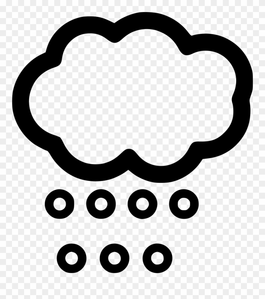 Storm Clipart Hail Storm - Png Download