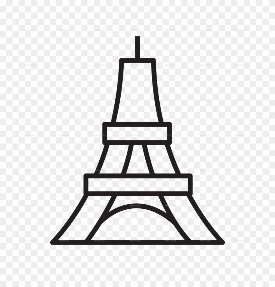 Travel Element Line Icon Set Clipart