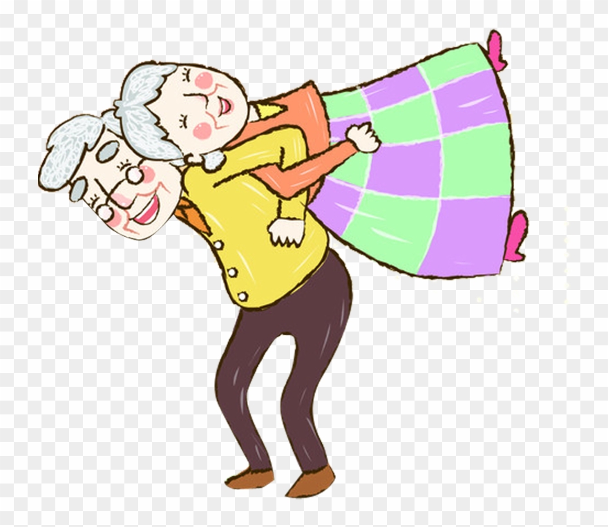 Old Clipart Husband And Wife - Png Download
