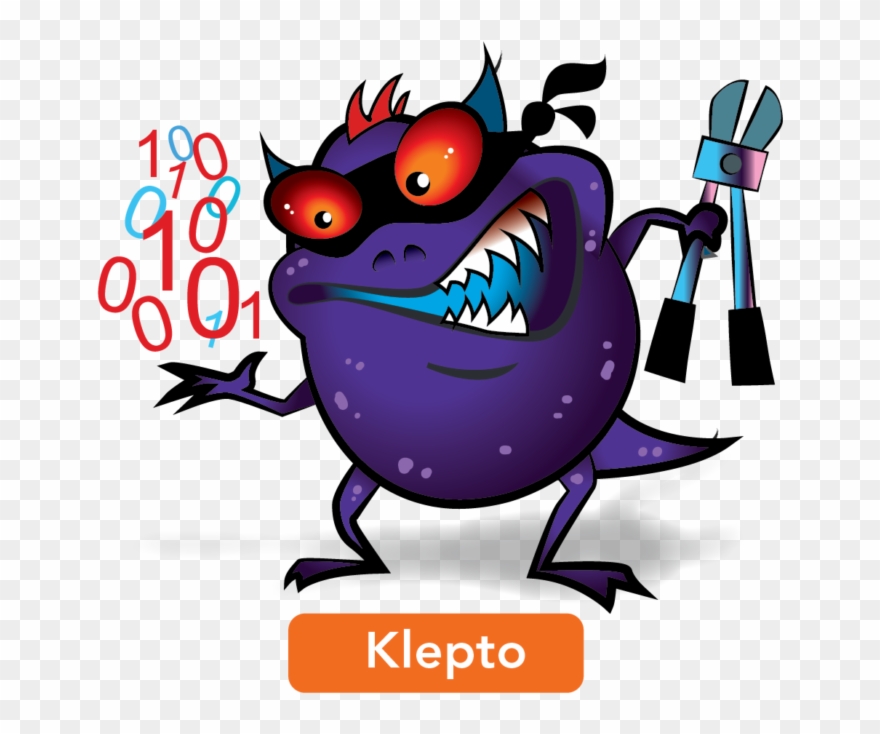 Foiling Klepto, The Sticky-fingered Data Loss Gremlin Clipart
