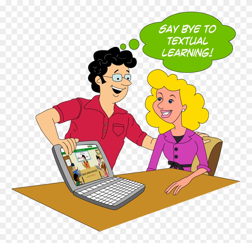 Boffin Shows Bridge Player A Modern Way Of Learning Clipart