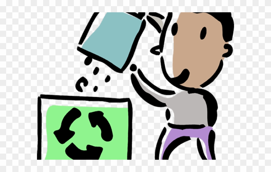 Man Clipart Recycling - Png Download