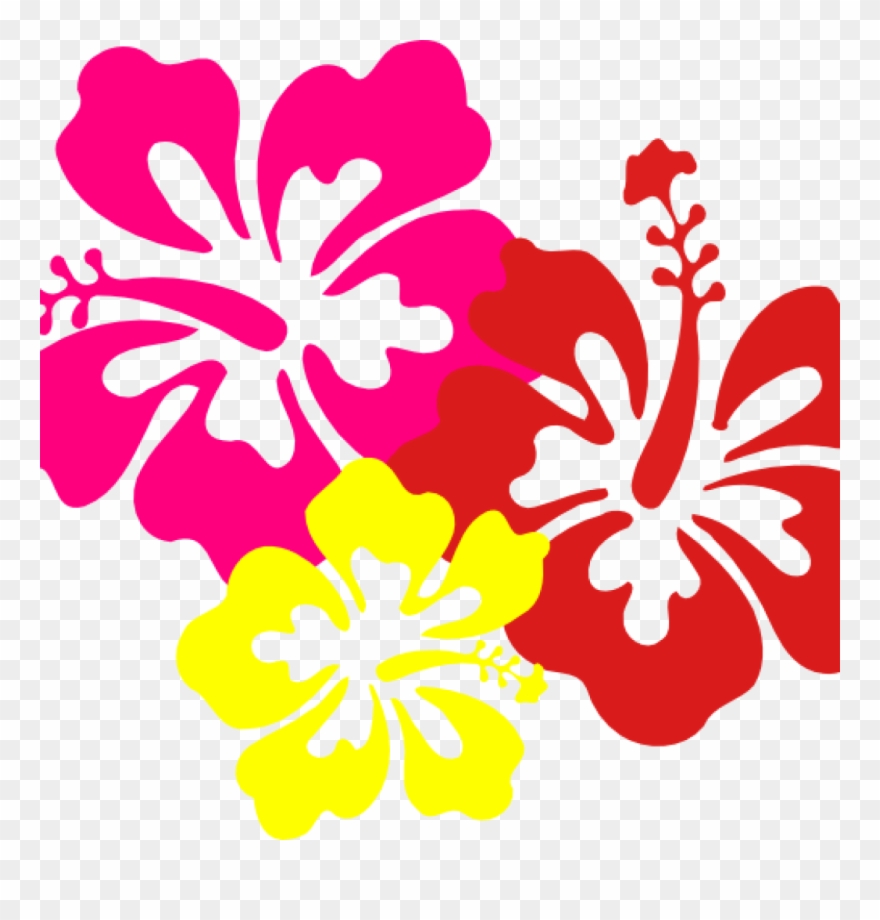 Hawaiian Border Clip Art Hawaiian Flower Clip Art Borders - Png Download