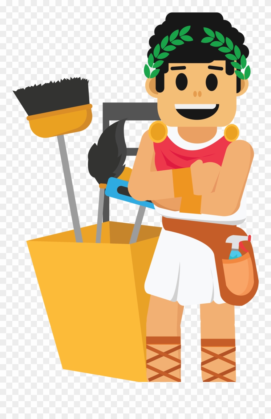 Empire Cleaning Specialists Mascot Clipart