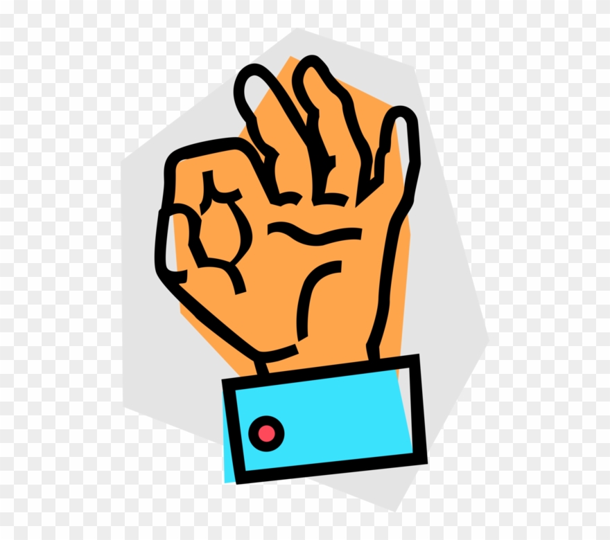 Vector Illustration Of Nonverbal Communication Hand Clipart