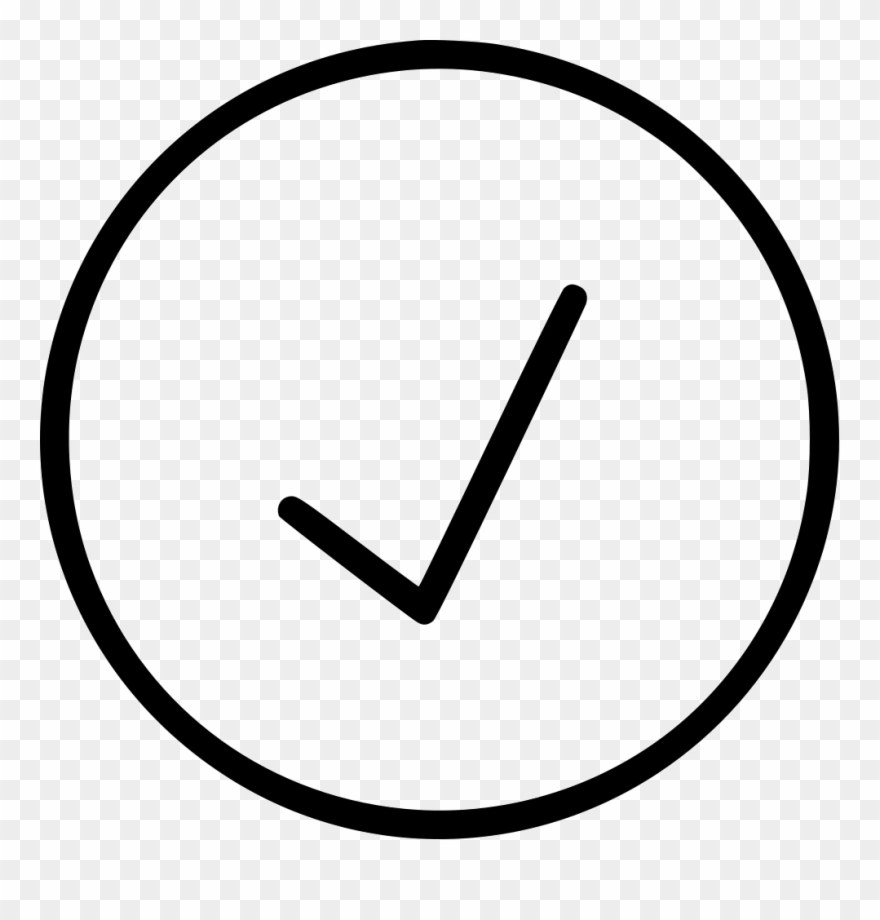 Circle Shape Check Ok Sign Comments Clipart