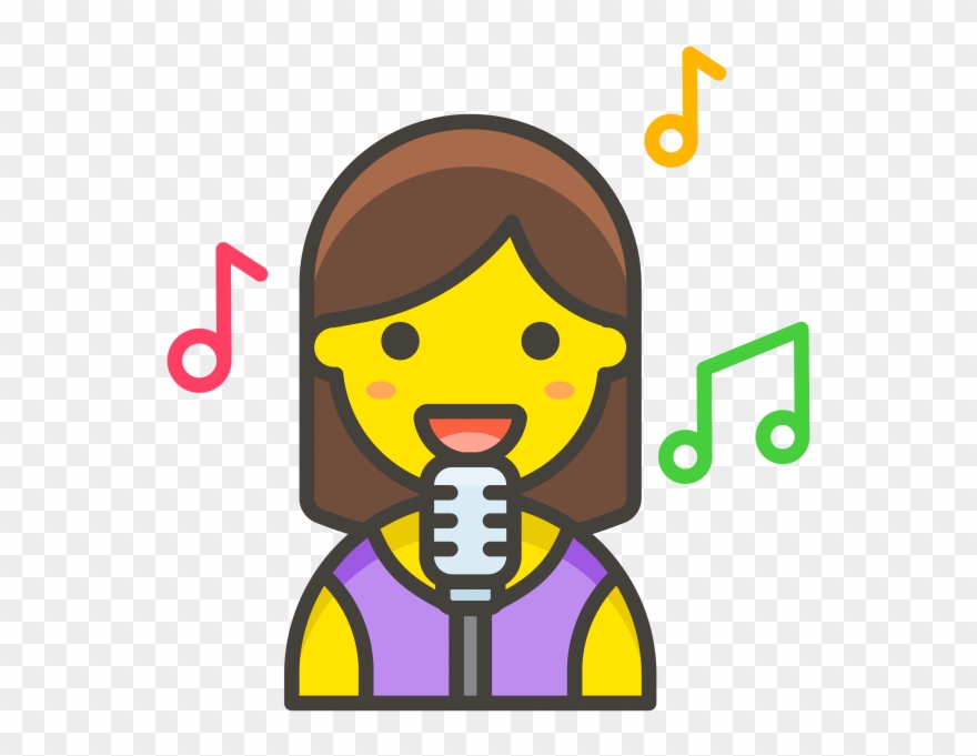 Woman Singer Clipart