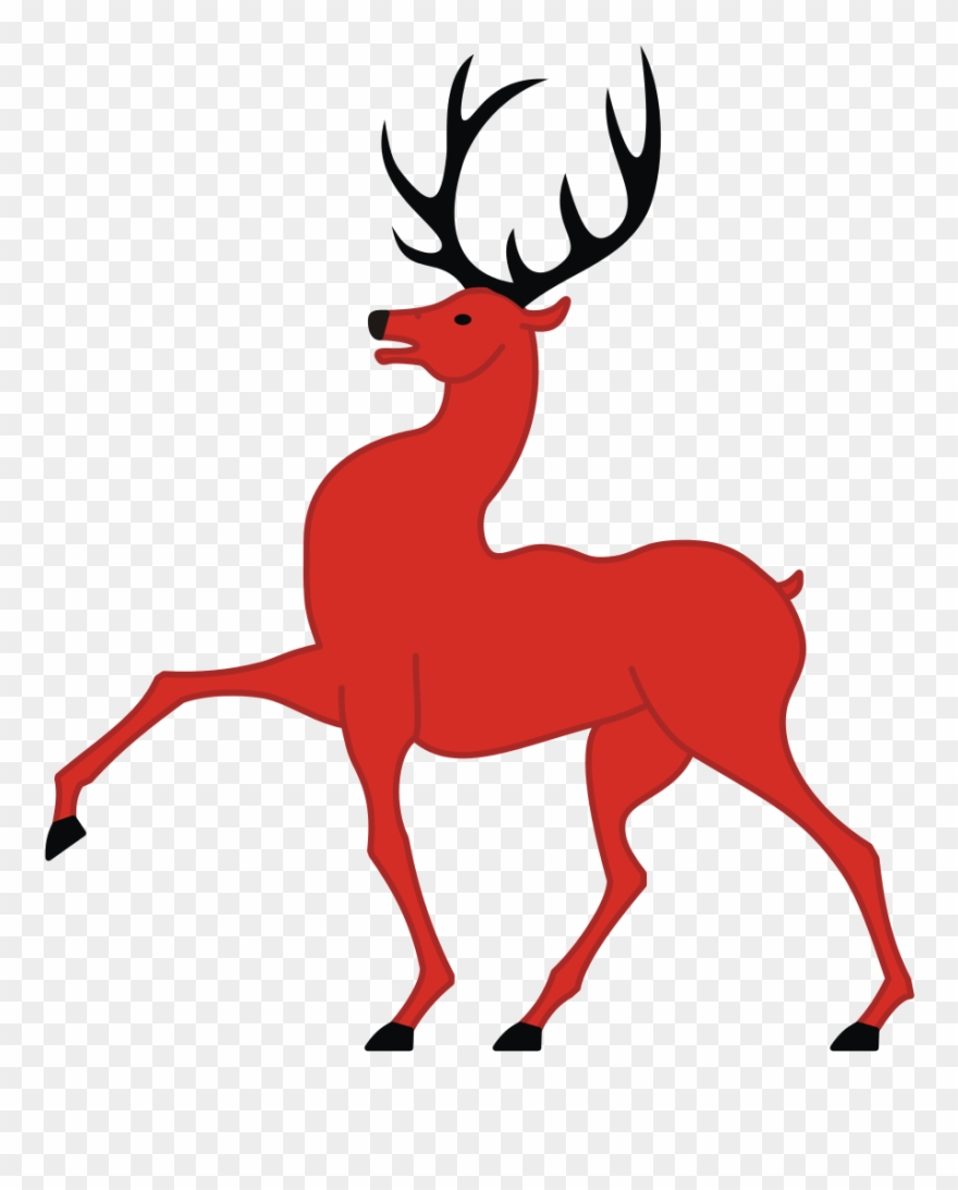 Heraldry Vector Deer Clipart