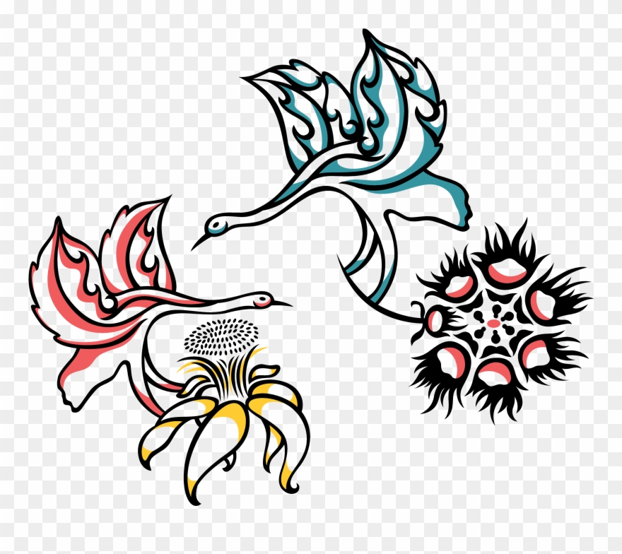 Birds And Flowers Clipart