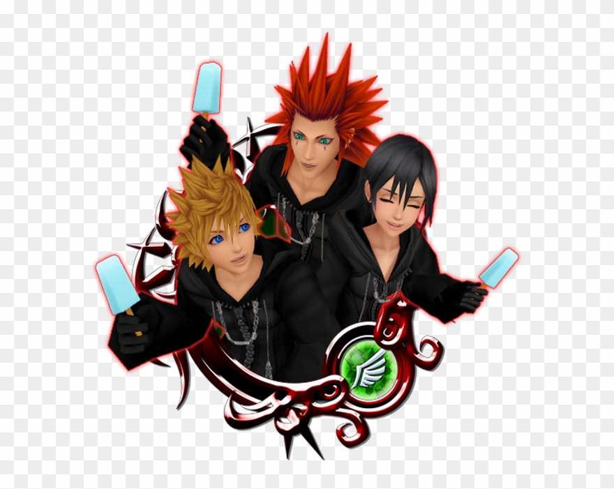 You Will Only Receive 1 Of The Roxas & Axel & Xion Clipart