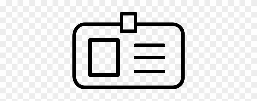 Id Badge Rubber Stamp Clipart